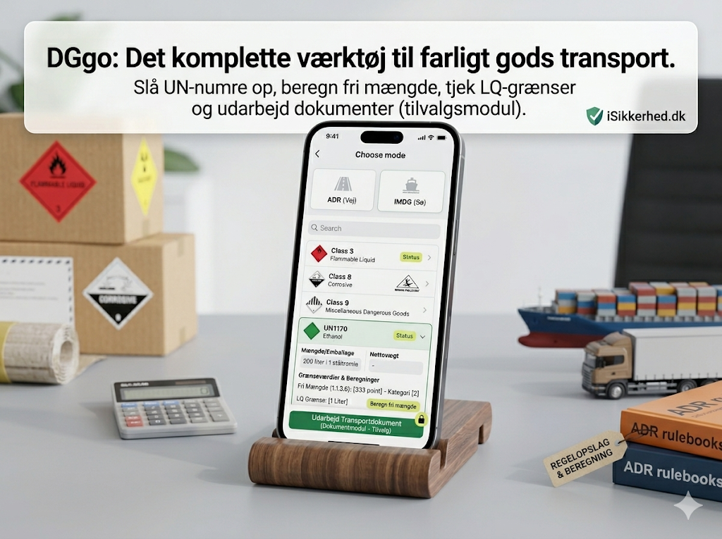 Skærmbillede af DGgo-appen